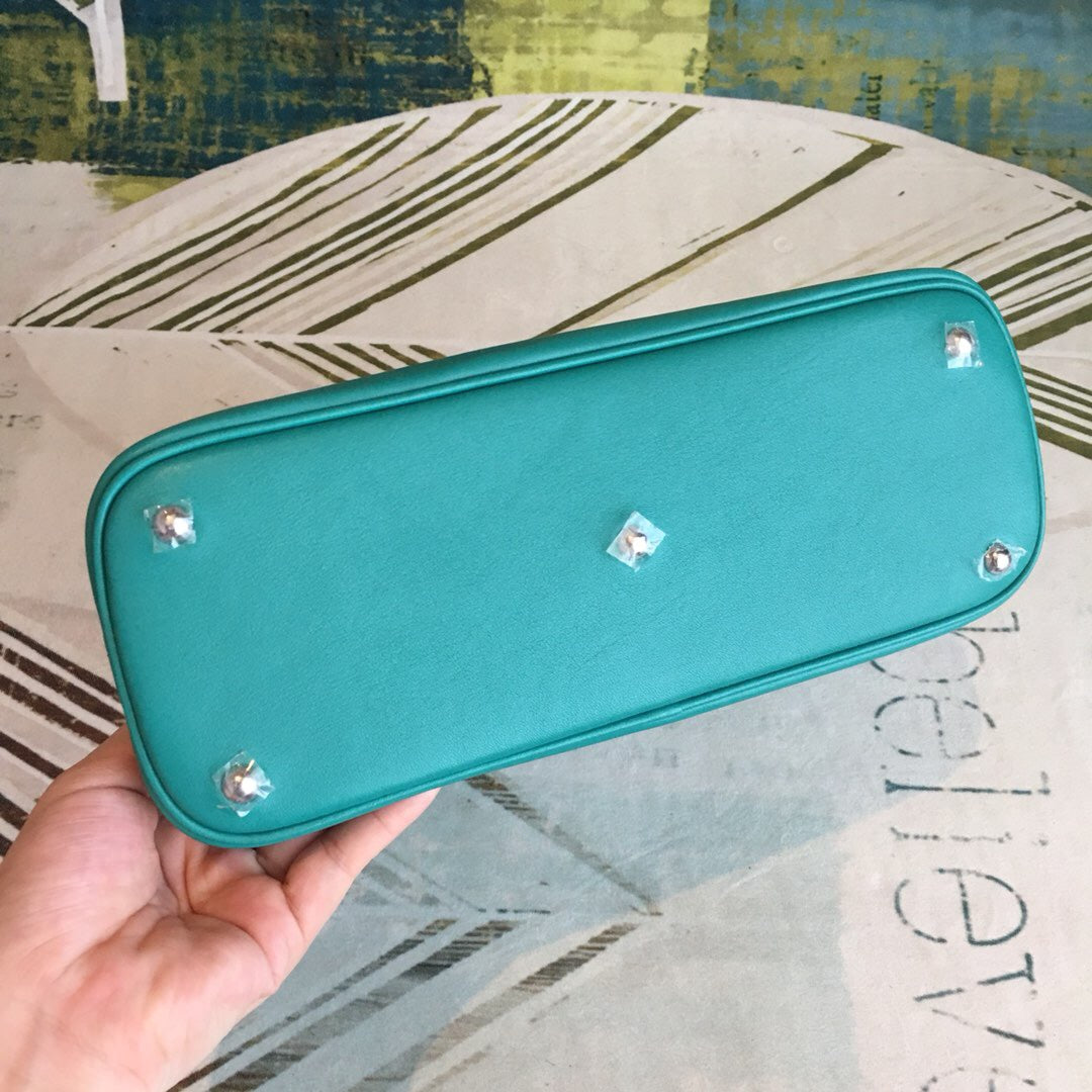 HM Bolide Bag Blue For Women Silver Toned Hardware 12.6in/32cm