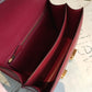 HM Constance Burgundy For Women Gold Toned Hardware 9.5in/24cm