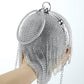 Sliver Diamonds Rhinestone Round Ball Evening Bags 2022
