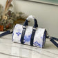 LV Keepall XS Monogram Watercolor Blue Canvas By Virgil Abloh For Men, Bags, Shoulder And Crossbody Bags 8.3in/21cm LV M45761