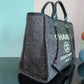 ChanelLarge Shopping Tote Bag Grey For Women, Women’s Handbag, Shoulder Bags 15in/38cm