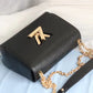LV Twist MM Epi Black For Women,  Shoulder And Crossbody Bags 9.4in/23cm LV