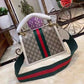 gg Queen Margaret gg Small Top Handle Bag Beige And Ebony gg Supreme Canvas For Women 10in/26cm gg 476541