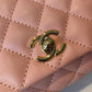 ChanelMini Flap Bag Top Handle PiNike For Women 7.5in/19cm