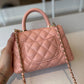 ChanelMini Flap Bag Top Handle PiNike For Women 7.5in/19cm