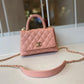 ChanelMini Flap Bag Top Handle PiNike For Women 7.5in/19cm