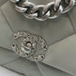 Chanel Classic Flap Bag Grey For Women 10.2in/26cm