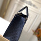 LV Onthego MM Monogram Empreinte Tote Bag Black For Women 35cm LV M45595