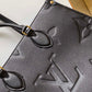 LV Onthego MM Monogram Empreinte Tote Bag Black For Women 35cm LV M45595