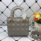 DI Small Lady Bag Gold Toned Hardware, Dark Grey, For Women Women’s Handbags, Crossbody Bags, 20cm CD