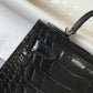 HM Mini Kelly 19 Black Silver Toned Hardware Bag For Women, Handbags, Shoulder Bags 7.5in/19cm