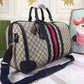 gg Savoy Medium Duffle Bag Beige 17.5in/45cm For Men 681295 9C2SN 4076