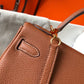 HM Kelly 28 Retourne Togo Brown Bag For Women, Handbags, Shoulder Bags 11in/28cm