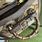 gg Diana Jumbo gg Small Tote Bag Camel And Ebony Jumbo gg Canvas For Women 11in/27cm