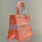 DI Medium Book Tote Orange, For Women, Women’s Handbags 14in/36cm CD M1296ZRVJ_M057