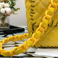 ChanelVinyl Classic Yellow Shoulder bag For Women 29cm/11.5in