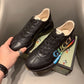 BL-GCI  RHYTON VINTAGE TRAINER BLACK SNEAKER 145