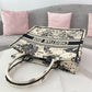 DI Medium Book Tote White Multicolor , For Women, Women’s Handbags 14in/36cm CD M1296ZRHZ_M941
