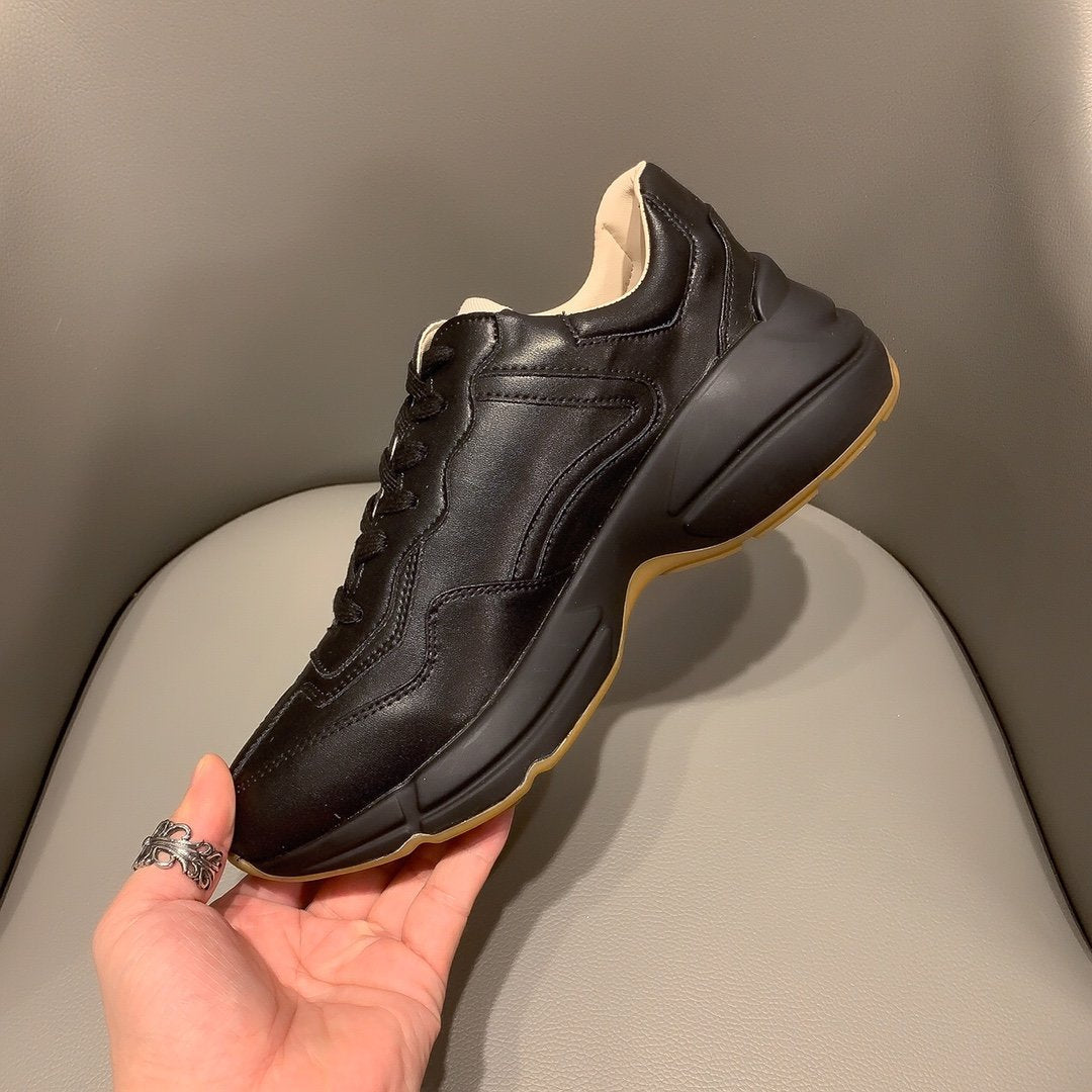 BL-GCI  RHYTON VINTAGE TRAINER BAND BLACK SNEAKER 140