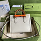 gg Diana Small Tote Bag White For Women 11in/27cm gg 702721 U3ZDT 9196