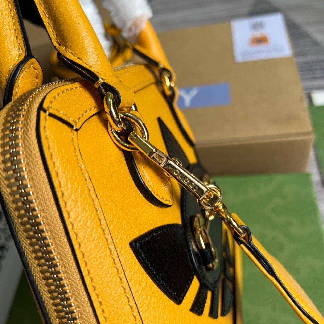 gg x Adidas Horsebit 1955 Mini Bag Yellow For Women, Women’s Bags 7.9in/20cm gg‎