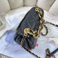 ChanelMini Flap Bag Gold Hardware Black For Women, Women’s Handbags, Shoulder Bags 6.7in/17cm AS3365