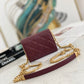 ChanelMini Flap Bag Gold Toned Hardware Red For Women 4.7in/12cm