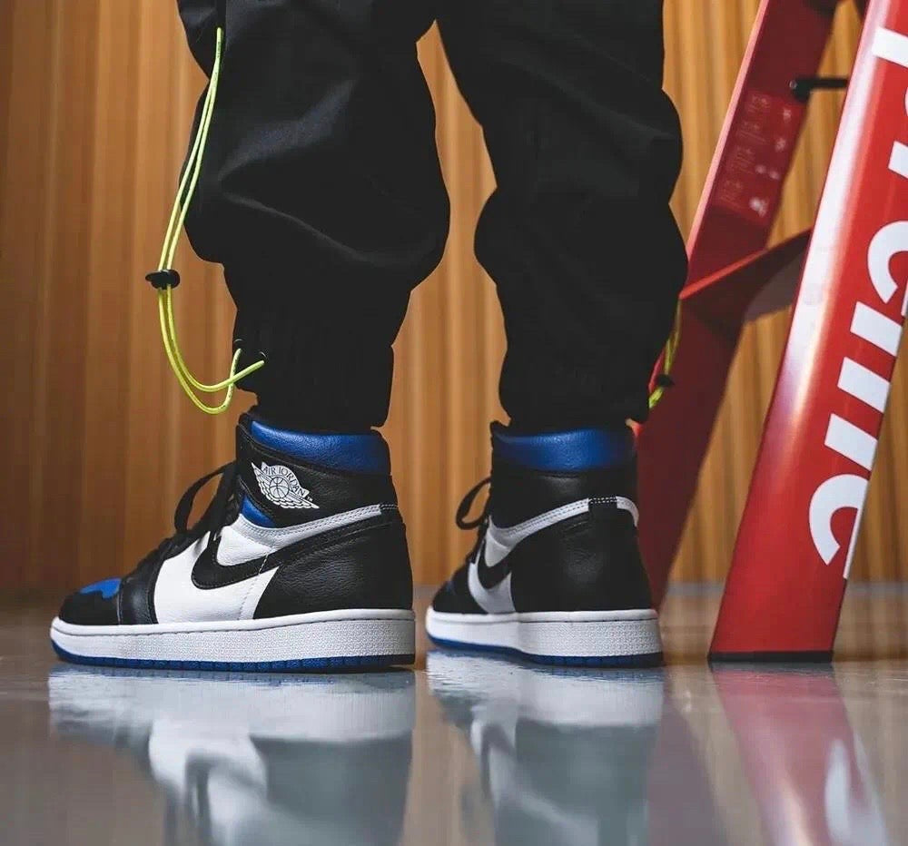 BL - AJ1 black and blue toe