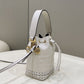 FI Mon Tresor White Mini-bag with stitching For Woman 18cm/7in 8BS010AGV0F0K7E