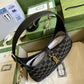 gg Jackie 1961 Small Shoulder Bag Black And Ivory gg Denim Jacquard For Women 11in/28cm 678843 UN3AG 1294