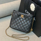 ChanelHobo Handbag Black Bag For Women 16cm/6in