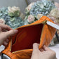 DI Small Vibe Hobo Bag Fluorescent Orange Macrocannage, Orange Handbags, Crossbody Bags, 20cm CD M7200ODDO_M057