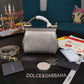 DG Small Sicily Bag In Dauphine Silver For Women 7.5in/19cm DG
