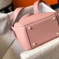 HM Lindy Mini Clemence Bag Pink With Gold Hardware For Women, Women’s Handbags, Shoulder And Crossbody Bags 7.5in/19cm