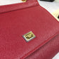 DG Medium Sicily Handbag In Dauphine Burgundy For Women 10.2in/26cm DG BB4347A10018M073
