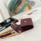 ChanelMini Flap Bag Gold Toned Hardware Red For Women 4.7in/12cm