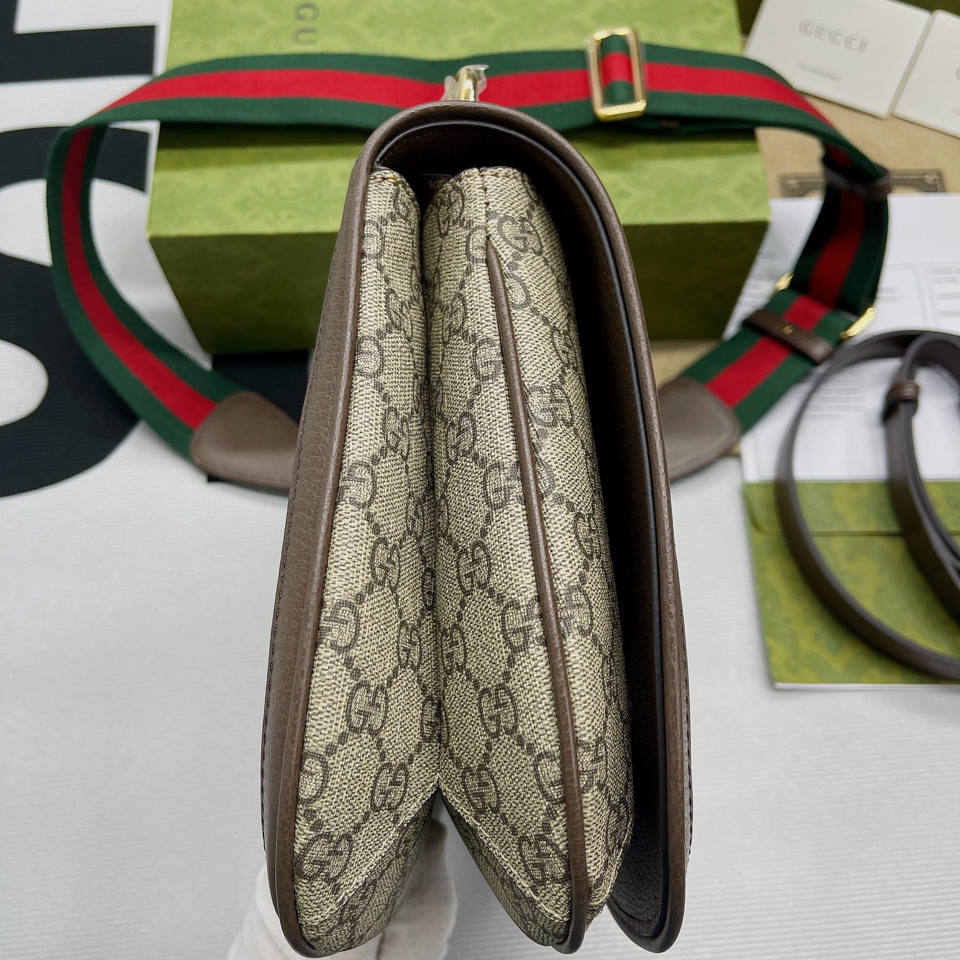 gg Blondie Medium Shoulder Bag Beige For Women, Women’s Bags 11.4in/29cm gg ‎699210 96IWG 8745