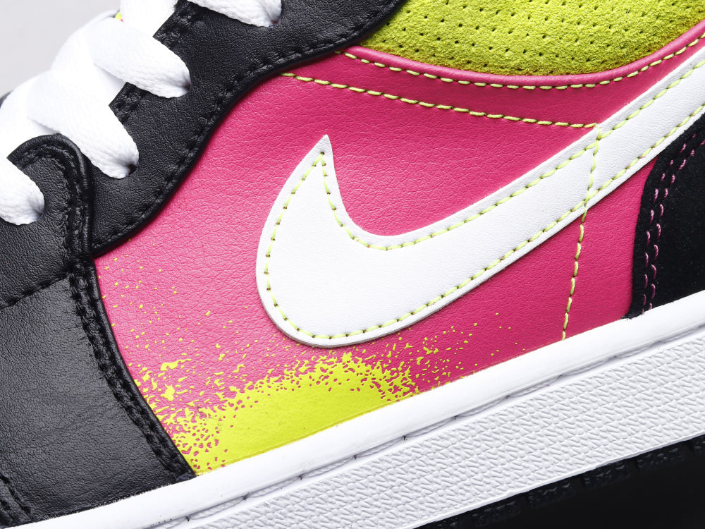BL - AJ1 yellow splash ink