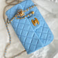 ChanelMini Flap Bag Blue For Women, Women’s Bags 7.9in/20cm