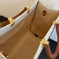 FI Sunshine Medium Tote Bag Light Grey Canvas For Women, Women’s Bags, Shoulder Bags 13.8in/35cm FF 8BH386