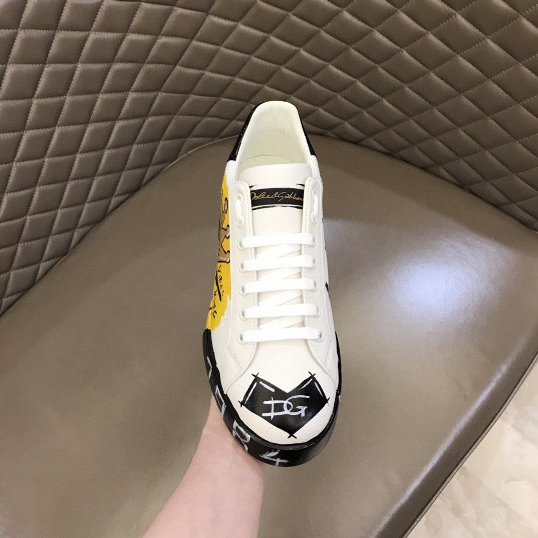 DG Limited Edition Portofino Sneakers White For Men DG Shoes