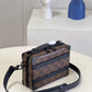 LV Handle Soft Trunk Monogram Macassar Canvas For Men, Bags 8.5in/22cm LV M45935