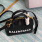 Balen Ville Mini Handbag In Black, For Women,  Bags 4.7in/12cm