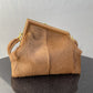 FI First Medium Brown Fox Fur Bag For Woman 32.5cm/13in