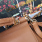 DG Small Sicily Bag In Dauphine Brown For Women 7.5in/19cm DG