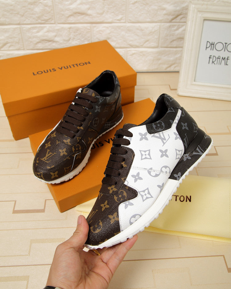 BL - LUV BLnogram Denim Brown And Gray Sneaker