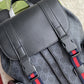gg Black Backpack Black/Grey Soft gg Supreme Blue And Red Web For Men 16.5in/42cm 495563 K9R8X 1071