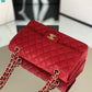 Chanel Classic Handbag 26cm Red For Women A01112