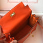 HM Kelly Orange For Women Gold Toned Hardware 8.7in/22cm