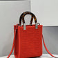 FI Mini Sunshine Shopper Red For Women, Women’s Handbags, Shoulder And CrossBody Bags 7.1in/18cm FF 8BS051